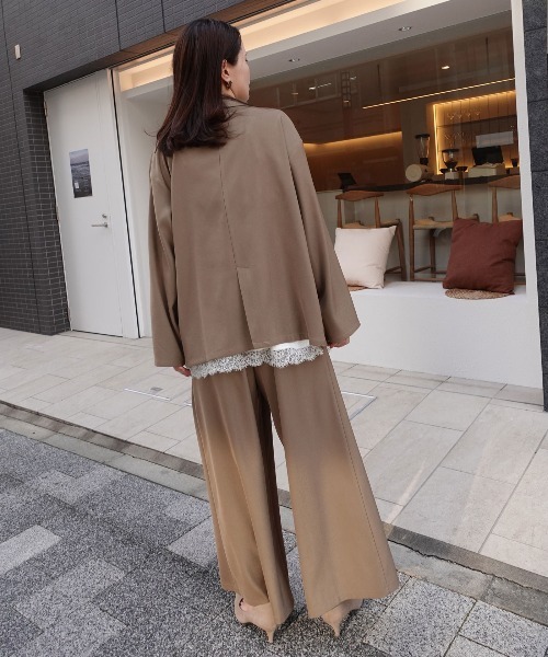 CORNERS(コーナーズ)の「マットサテンレースキャミソール(キャミソール・レディース・ブラック/アイボリー・M)」の13枚目の写真