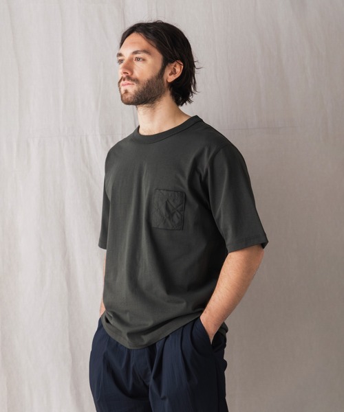 LAVENHAM(ラベンハム)の「【 日本製・コットン半袖Tシャツ 】Jackman X Lavenham Grace Pocket T-Shirt Mens / ジャックマン グレース ポケット ティーシャツ メンズ(Tシャツ/カットソー・メンズ・ダークブラック/ダークオリーブ/オフホワイト・XL/L/XXL/S/M)」の18枚目の写真