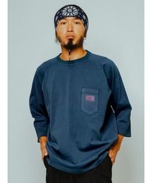 ability（アビリティ）の「BIG MIKE ビックマイク / 26春夏新作 ピグメント ＆ ソリッド サングラスポケット Q/S 7分袖Tシャツ //// 102616500（Tシャツ/カットソー）」
