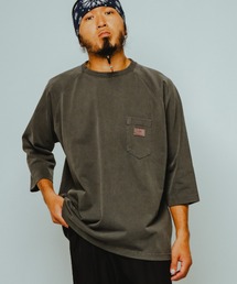 ability（アビリティ）の「BIG MIKE ビックマイク / 26春夏新作 ピグメント ＆ ソリッド サングラスポケット Q/S 7分袖Tシャツ //// 102616500（Tシャツ/カットソー）」