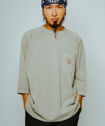 ability（アビリティ）の「BIG MIKE ビックマイク / 26春夏新作 ピグメント ＆ ソリッド サングラスポケット Q/S 7分袖Tシャツ //// 102616500（Tシャツ/カットソー）」