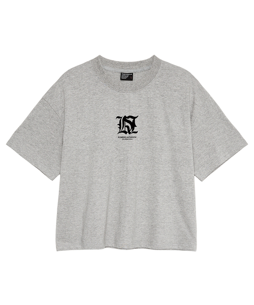 ELIMENO(エリメノ)の「EL エルエスエル メンズ クロップ半袖Tシャツ 3カラー(Tシャツ/カットソー・メンズ・ホワイト/ブラック/グレー・1/2/3)」の3枚目の写真