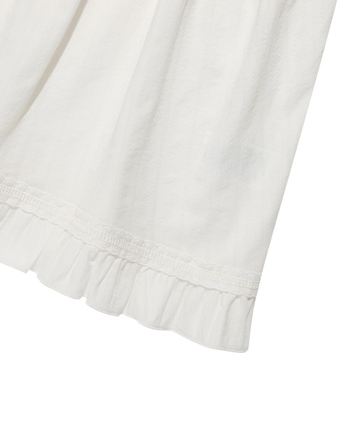 Wacky WiLLy(ワッキーウィリー)の「WOMEN'S COTTON EYELET BUSTIER DRESS(ワンピース・レディース・ホワイト・FREE)」の7枚目の写真