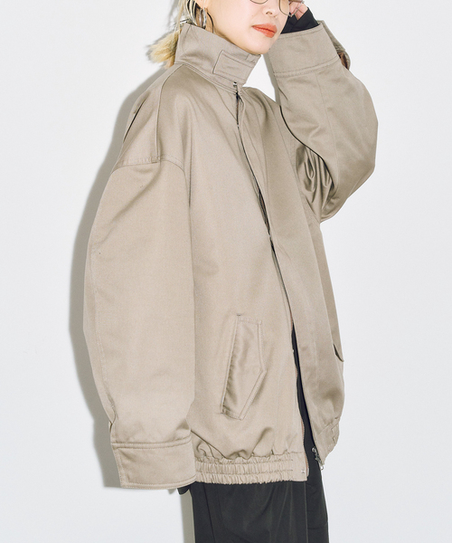 CITYSHOP（シティーショップ）の「《追加2》COTTON BLOUSON：ブルゾン（その他アウター・レディース・ベージュ・36/38）」の3枚目の写真