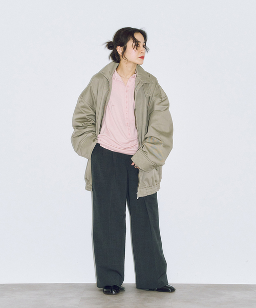 CITYSHOP（シティーショップ）の「《追加2》COTTON BLOUSON：ブルゾン（その他アウター・レディース・ベージュ・36/38）」の9枚目の写真