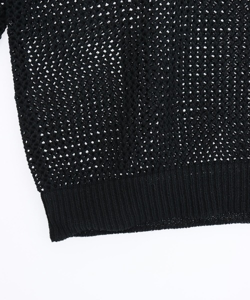ANAP(アナップ)の「メッシュ編み スキッパーニット トップス(ニット/セーター・レディース・アイボリー/ブラック・F)」の17枚目の写真
