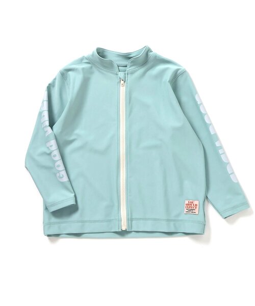 BREEZE(ブリーズ)の「【UVカット】わくわく前開きラッシュガード(ラッシュガード・キッズ・レインボー/ライム/ブラック/アイボリー/サックスブルー/ブルー・80/90/100/110/120/130/140/150)」の11枚目の写真