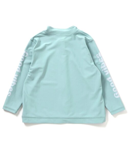 BREEZE(ブリーズ)の「【UVカット】わくわく前開きラッシュガード(ラッシュガード・キッズ・レインボー/ライム/ブラック/アイボリー/サックスブルー/ブルー・80/90/100/110/120/130/140/150)」の13枚目の写真