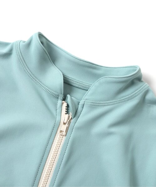 BREEZE(ブリーズ)の「【UVカット】わくわく前開きラッシュガード(ラッシュガード・キッズ・レインボー/ライム/ブラック/アイボリー/サックスブルー/ブルー・80/90/100/110/120/130/140/150)」の14枚目の写真