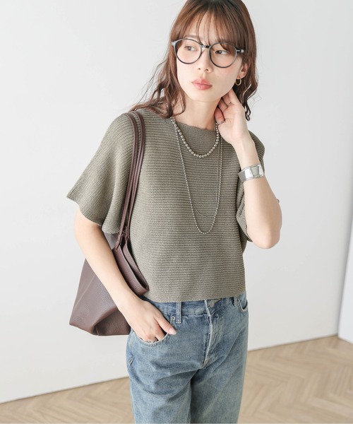 AMELY(エミリー)の「ショートニット&レースキャミセット(アンサンブル・レディース・グレー/モカ/ブラック/ホワイト・フリー)」の4枚目の写真