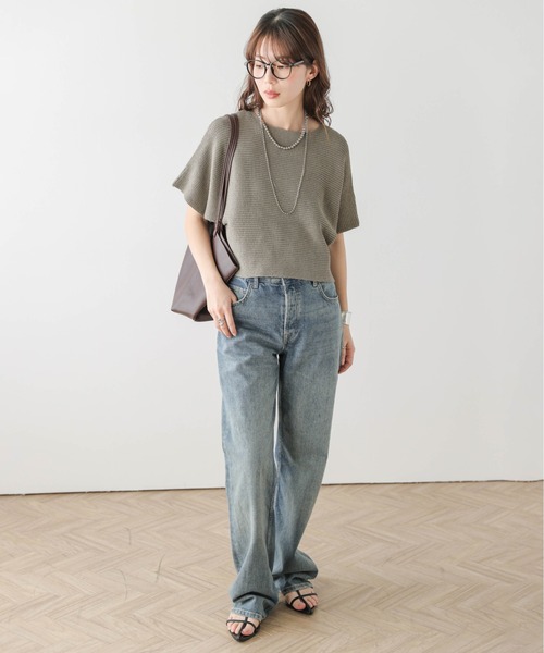 AMELY(エミリー)の「ショートニット&レースキャミセット(アンサンブル・レディース・グレー/モカ/ブラック/ホワイト・フリー)」の14枚目の写真