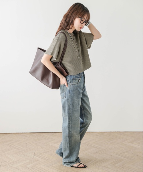 AMELY(エミリー)の「ショートニット&レースキャミセット(アンサンブル・レディース・グレー/モカ/ブラック/ホワイト・フリー)」の15枚目の写真