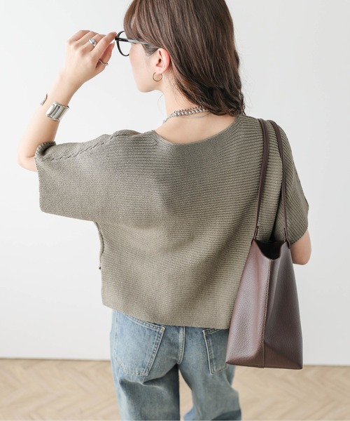 AMELY(エミリー)の「ショートニット&レースキャミセット(アンサンブル・レディース・グレー/モカ/ブラック/ホワイト・フリー)」の16枚目の写真