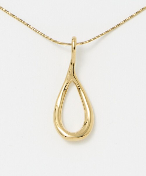 green label relaxing(グリーンレーベルリラクシング)の「シズクフレーム スライド ネックレス(ネックレス・レディース・ゴールド/シルバー・FREE)」の3枚目の写真