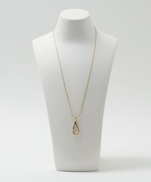 green label relaxing(グリーンレーベルリラクシング)の「シズクフレーム スライド ネックレス(ネックレス・レディース・ゴールド/シルバー・FREE)」の8枚目の写真