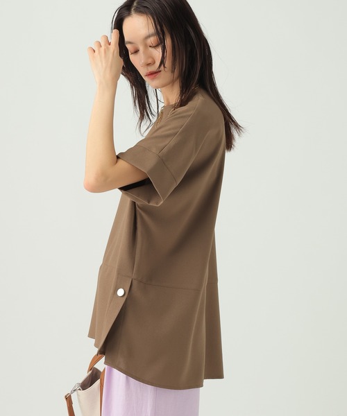 Elura（エルーラ）の「サラサラリラクシーTブラウス/656783（Tシャツ/カットソー・レディース・ブラック/ミント/モカ/ゼブラ/オフホワイト/ダークブラウン・LARGE/MEDIUM）」の17枚目の写真