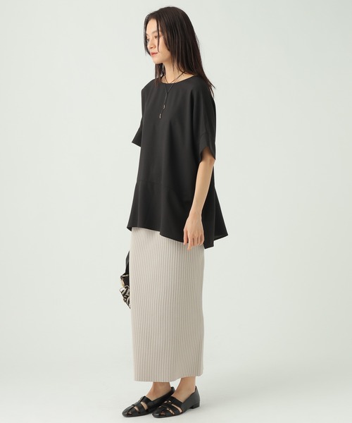 Elura（エルーラ）の「サラサラリラクシーTブラウス/656783（Tシャツ/カットソー・レディース・ブラック/ミント/モカ/ゼブラ/オフホワイト/ダークブラウン・LARGE/MEDIUM）」の13枚目の写真