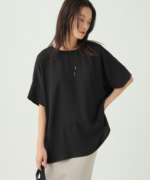 Elura（エルーラ）の「サラサラリラクシーTブラウス/656783（Tシャツ/カットソー・レディース・ブラック/ミント/モカ/ゼブラ/オフホワイト/ダークブラウン・LARGE/MEDIUM）」の11枚目の写真