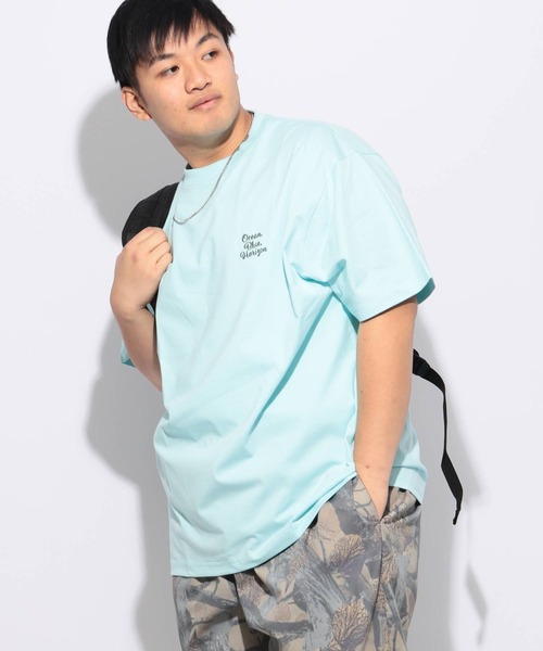 B&T CLUB(ビーティークラブ)の「Tシャツ 半袖 メンズ 大きいサイズ ヒヤテック USAコットン ワンポイント刺繍 クルーネック B&T CLUB (ビーアンドティークラブ)(Tシャツ/カットソー・メンズ・ホワイト/カーキ/オレンジ/ブルー・X2(4L~5L)/X3(6L~7L)/X1(3L~4L))」の3枚目の写真