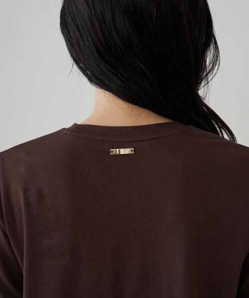LOUNGEDRESS（ラウンジドレス）の「エッセンシャルT（Tシャツ/カットソー・レディース・オフホワイト/ブラック/ブラウン・FREE）」の5枚目の写真