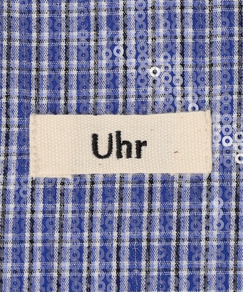 Uhr(ウーア)の「Uhr:プレイド スパンコール トート バッグ(トートバッグ・レディース・ホワイト/ブルー・ONE SIZE)」の7枚目の写真