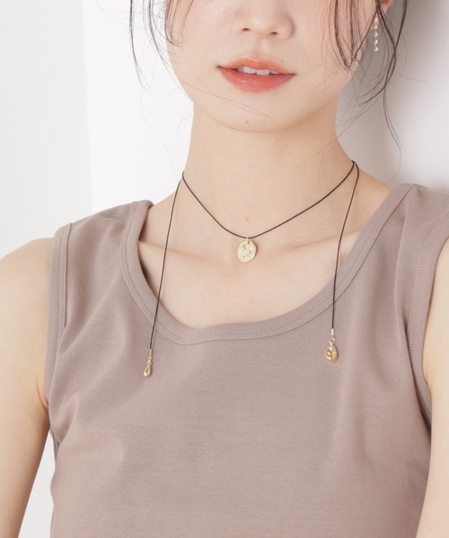 NANO universe（ナノユニバース）の「長さ調整可アジャスターコードネックレス（ネックレス・レディース・シルバー/ゴールド・F）」の6枚目の写真