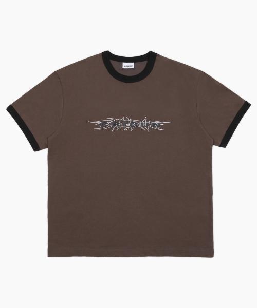 CRIGUN(クリガン)の「TRIBAL RINGER TEE (3color)(Tシャツ/カットソー・レディース・ホワイト/ブラウン/ネイビー・LARGE/X-LARGE/MEDIUM)」の4枚目の写真
