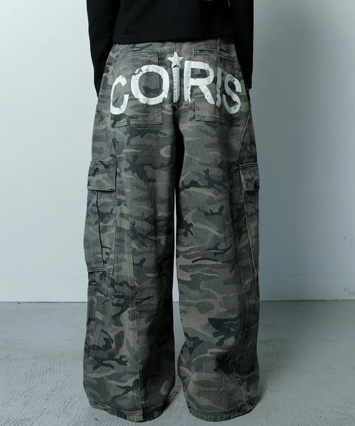 Ada.(エイダ)の「◇COIRIS◇ブランド直輸入正規品/マオン カモ カーゴ コットンパンツ ユニセックス MAON CAMO CARGO COTTON PANTS UNISEX(カーゴパンツ・レディース・カーキ・M/S)」の1枚目の写真