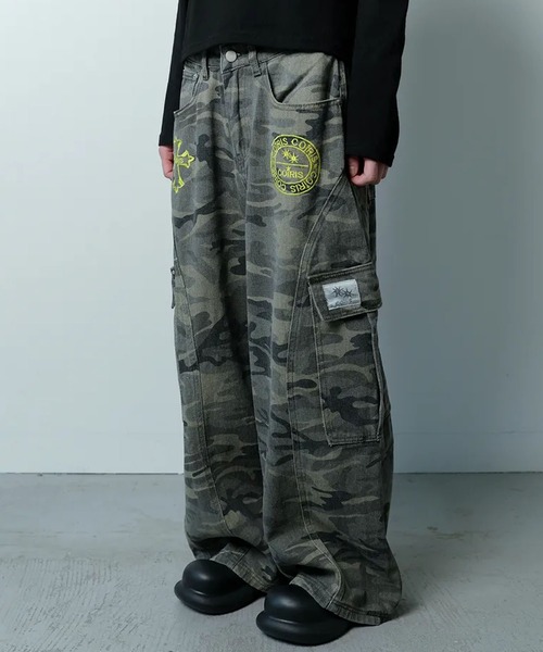 Ada.(エイダ)の「◇COIRIS◇ブランド直輸入正規品/マオン カモ カーゴ コットンパンツ ユニセックス MAON CAMO CARGO COTTON PANTS UNISEX(カーゴパンツ・レディース・カーキ・M/S)」の6枚目の写真