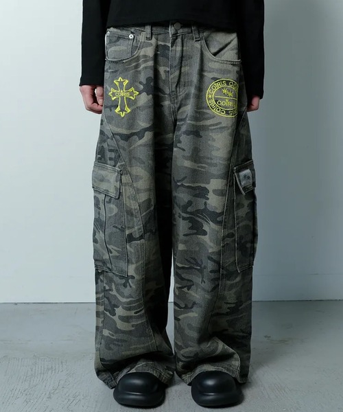 Ada.(エイダ)の「◇COIRIS◇ブランド直輸入正規品/マオン カモ カーゴ コットンパンツ ユニセックス MAON CAMO CARGO COTTON PANTS UNISEX(カーゴパンツ・レディース・カーキ・M/S)」の7枚目の写真