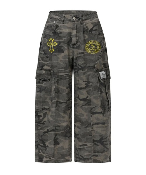 Ada.(エイダ)の「◇COIRIS◇ブランド直輸入正規品/マオン カモ カーゴ コットンパンツ ユニセックス MAON CAMO CARGO COTTON PANTS UNISEX(カーゴパンツ・レディース・カーキ・M/S)」の14枚目の写真