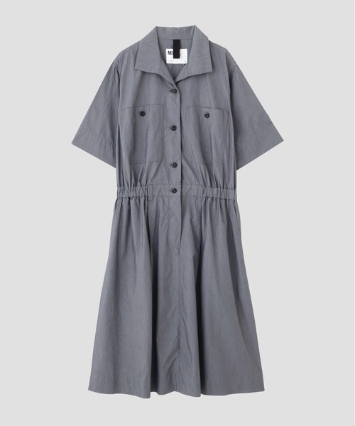 MHL.（エムエイチエル）の「SUPERLIGHT COTTON NYLON（ワンピース・レディース・ブルー/グレー・2/1）」の5枚目の写真