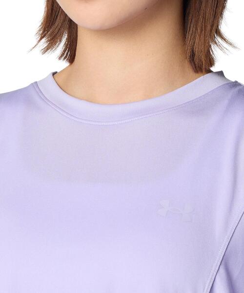 UNDER ARMOUR（アンダーアーマー）の「UAテック タック Tシャツ（トレーニング/レディース）（Tシャツ/カットソー・レディース・パープル系・M/XL/L/S）」の4枚目の写真