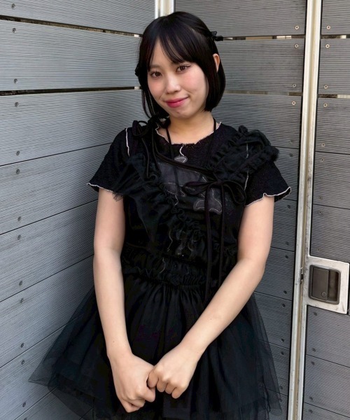 ASYMMETRY TULLE MINI ワンピース（ワンピース）｜Candy Stripper
