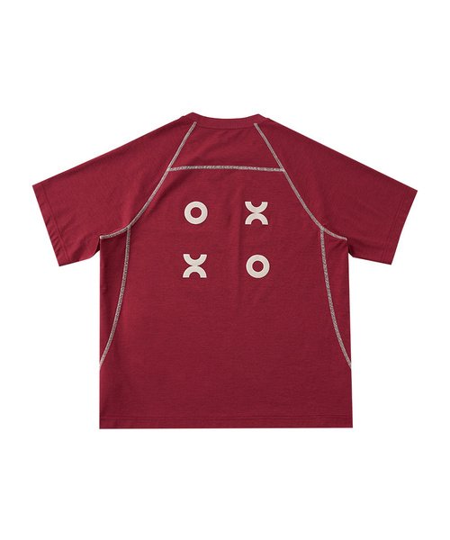 BUTTON SEOUL(ボタンソウル)の「エアモーションシンボルグラフィックショートスリーブ (4 COLOR)(Tシャツ/カットソー・メンズ・レッド/アイボリー/ブルー/ブラック・SMALL/MEDIUM/LARGE/X-LARGE)」の1枚目の写真
