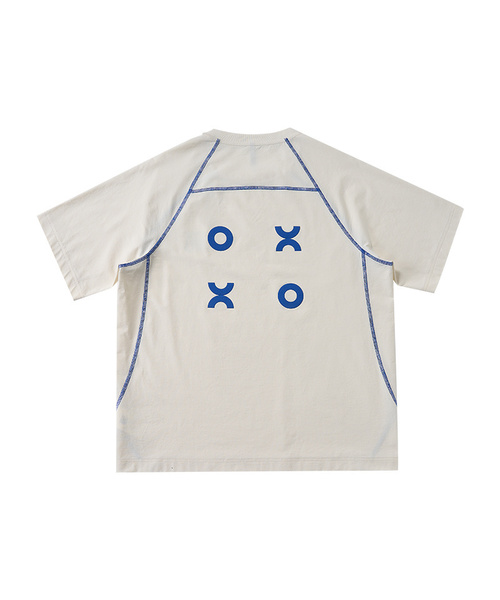 BUTTON SEOUL(ボタンソウル)の「エアモーションシンボルグラフィックショートスリーブ (4 COLOR)(Tシャツ/カットソー・メンズ・レッド/アイボリー/ブルー/ブラック・SMALL/MEDIUM/LARGE/X-LARGE)」の2枚目の写真