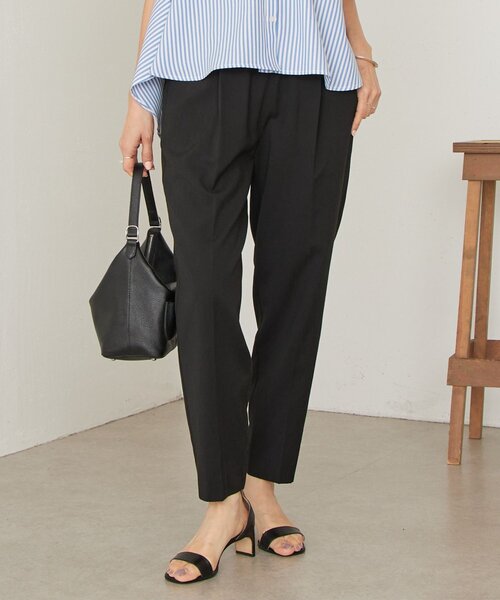 LIVETART（リヴェタート）の「《4/2(木)18：00予約開始》ライトテーパーパンツ（その他パンツ・レディース・ブラック・0/1）」の13枚目の写真