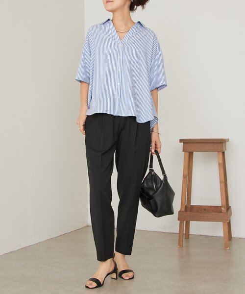 LIVETART（リヴェタート）の「《4/2(木)18：00予約開始》ライトテーパーパンツ（その他パンツ・レディース・ブラック・0/1）」の16枚目の写真