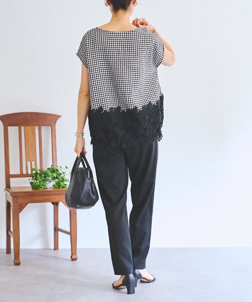 LIVETART（リヴェタート）の「《4/2(木)18：00予約開始》ライトテーパーパンツ（その他パンツ・レディース・ブラック・0/1）」の9枚目の写真