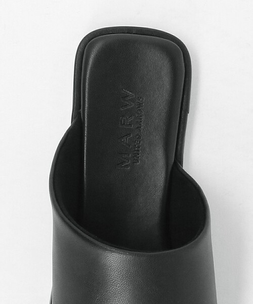 MARW UNITED ARROWS(マルゥ ユナイテッドアローズ)の「<MARW UNITED ARROWS+ODETTE E ODILE>スクエア フラット サンダル(サンダル・レディース・ブラック・24cm/24.5cm/23cm/22cm/22.5cm/25cm/23.5cm)」の7枚目の写真