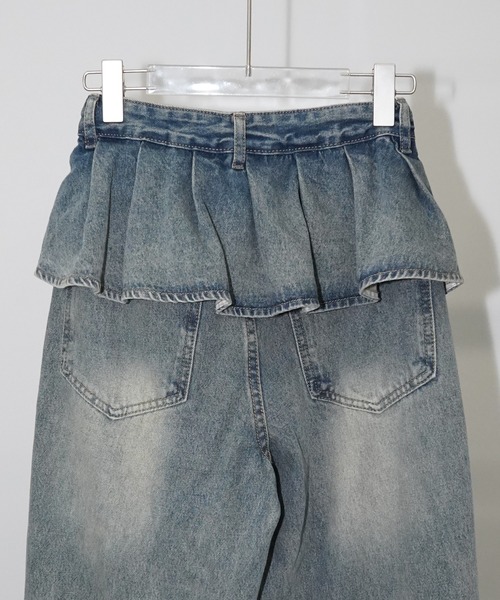 chuclla（チュクラ）の「レイヤードフリルデニムパンツ chw26s192（デニムパンツ・レディース・ブルー・S/M/L）」の20枚目の写真