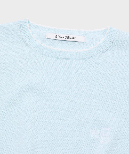 GRUNDEN（グルンデン）の「COOL COTTON KNIT TOP (MINT)（ニット/セーター・レディース・その他・OS）」の3枚目の写真