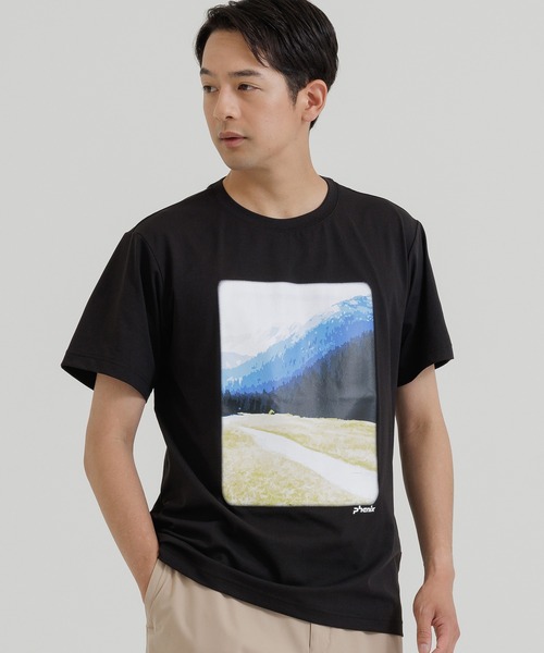 phenix outdoor（フェニックスアウトドア）の「phenix outdoor(フェニックスアウトドア) PHENIX GRAPHIC T-SHIRTS / フェニックス グラフィックTシャツ（Tシャツ/カットソー・メンズ・ブラック/オフホワイト/ライトグリーン・XL/L/M/S）」の3枚目の写真