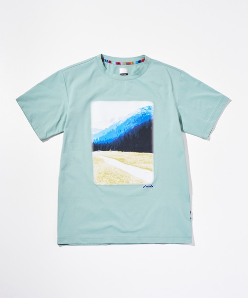 phenix outdoor（フェニックスアウトドア）の「phenix outdoor(フェニックスアウトドア) PHENIX GRAPHIC T-SHIRTS / フェニックス グラフィックTシャツ（Tシャツ/カットソー・メンズ・ブラック/オフホワイト/ライトグリーン・XL/L/M/S）」の5枚目の写真