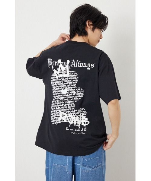 RODEO CROWNS WIDE BOWL(ロデオクラウンズワイドボウル)の「Font Bear Tシャツ(Tシャツ/カットソー・レディース・オフホワイト/ターコイズブルー/ブラック/ライトピンク・MEDIUM/LARGE)」の7枚目の写真