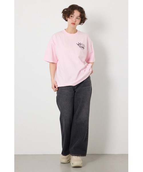 RODEO CROWNS WIDE BOWL(ロデオクラウンズワイドボウル)の「Font Bear Tシャツ(Tシャツ/カットソー・レディース・オフホワイト/ターコイズブルー/ブラック/ライトピンク・MEDIUM/LARGE)」の13枚目の写真