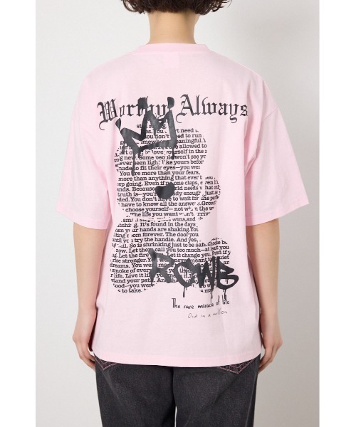RODEO CROWNS WIDE BOWL(ロデオクラウンズワイドボウル)の「Font Bear Tシャツ(Tシャツ/カットソー・レディース・オフホワイト/ターコイズブルー/ブラック/ライトピンク・MEDIUM/LARGE)」の17枚目の写真