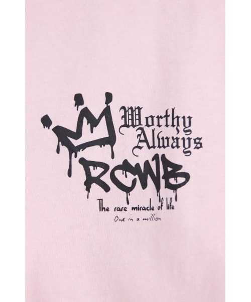 RODEO CROWNS WIDE BOWL(ロデオクラウンズワイドボウル)の「Font Bear Tシャツ(Tシャツ/カットソー・レディース・オフホワイト/ターコイズブルー/ブラック/ライトピンク・MEDIUM/LARGE)」の20枚目の写真