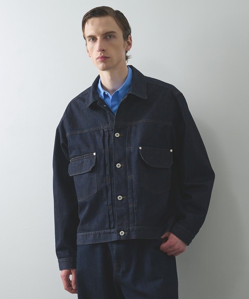 STUDIOUS(ステュディオス)の「【STUDIOUS】2ndType Denim Jacket(デニムジャケット・メンズ・ネイビー・1/2)」の12枚目の写真