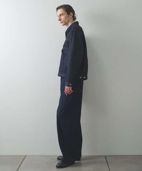 STUDIOUS(ステュディオス)の「【STUDIOUS】2ndType Denim Jacket(デニムジャケット・メンズ・ネイビー・1/2)」の2枚目の写真